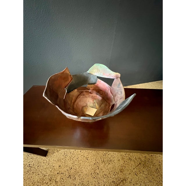 Raku Fired Decorative Bowl by Aron Frogge For Sale - Image 9 of 9