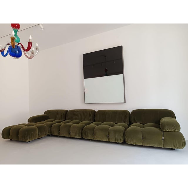 Wood Modular Sofa by Mario Bellini for B&B Italia, 1970s, Set of 5 For Sale - Image 7 of 12