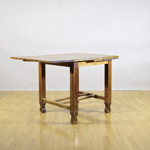 Antique Extendable Wooden Dining Table, 1900s For Sale - Image 4 of 9