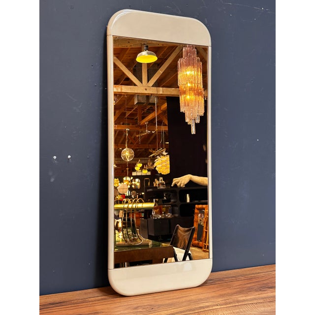 Mid Century Italian Smoked Wall Mirror 1980s For Sale In Los Angeles - Image 6 of 9