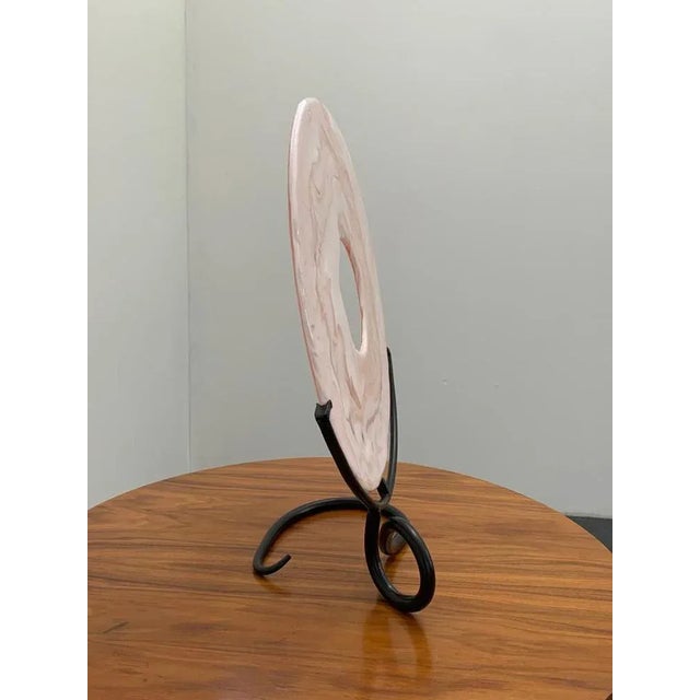 1970s Sculpture with Wrought Iron Filiform Base from La Murrina For Sale - Image 5 of 16