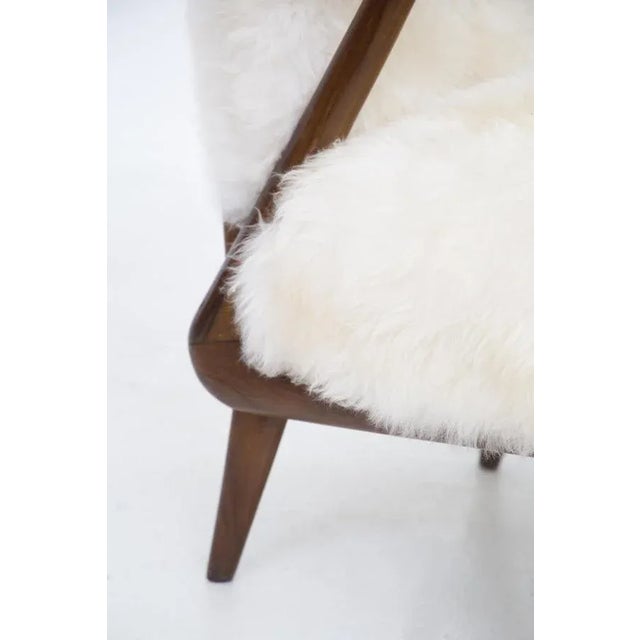 Set of Italian Fur Armchairs by Giuseppe Scapinelli For Sale - Image 9 of 14