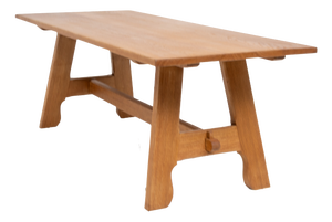 French Oak Dining Table, 1950s