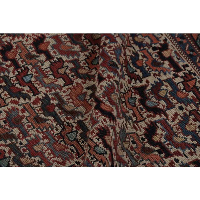 Textile Antique 20th Century Persian Khamseh Rug With Chicken Motif Design - Rug & Kilim For Sale - Image 7 of 10