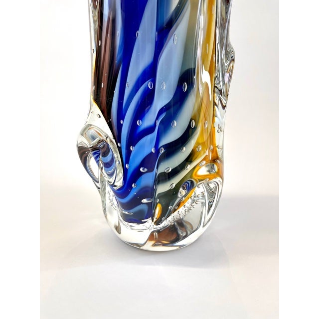Murano Glass Contemporay Vase For Sale In Dallas - Image 6 of 10