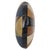 Vintage Round Patchwork Cushion in Double-Sided Faux Leather, 1960s For Sale - Image 6 of 16