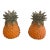 Pair of Vintage Italian Mid-Century Ceramic Pineapple Candleholders For Sale