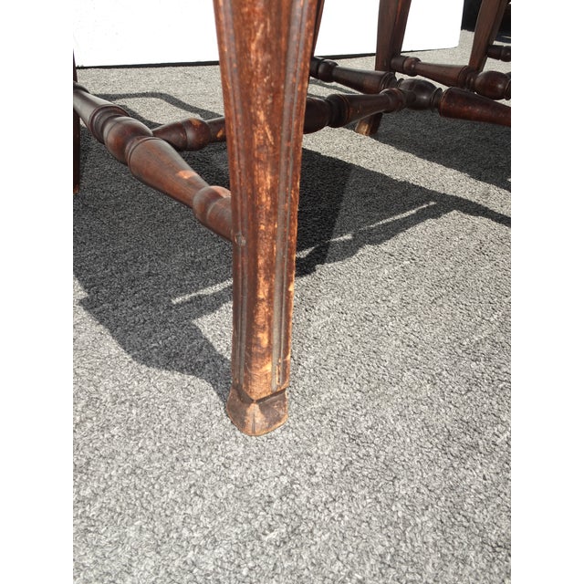 Pair of Antique French Provincial Style Ornate Carved Rush Seat Side Chairs For Sale - Image 17 of 17