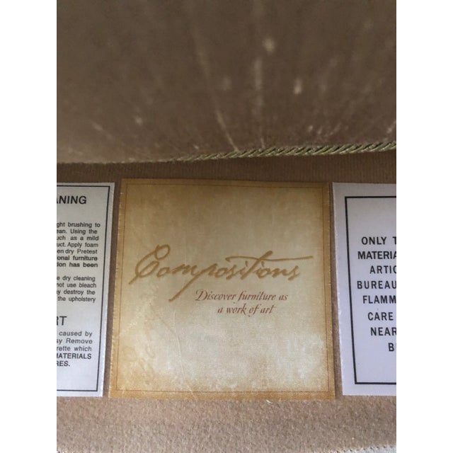 Caracole Compositions French Style Oversized Silk Chair For Sale In Detroit - Image 6 of 13