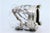 Silver Silver Bonbon Box with a Cut Glass Core and Relief with Flowers and Plant Motifs and Supported by Three Round Feet. For Sale - Image 8 of 10