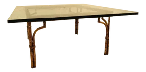 Vintage Hollywood Regency Coffee Table in Gilt Finish