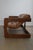 Three-Seat Sling Sofa, Oak & Leather, Attributed to Lou Hodges 1970s For Sale In Los Angeles - Image 6 of 7