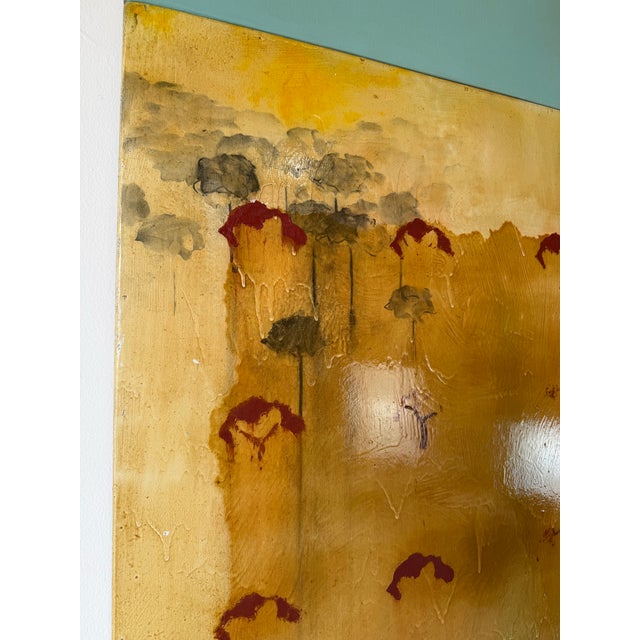 Blue 2002 Cerk “Oheo Gulch / Waimoku Falls” Maui Acrylic on Wood Panel Wall Art For Sale - Image 8 of 12