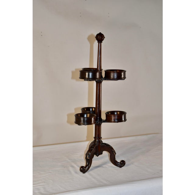 Victorian 19th Century Mahogany Condiment Server For Sale - Image 3 of 5
