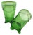 Vintage Jefferson Glass emerald green opalescent spooner in the "Swag with Brackets" pattern, circa 1903.This piece of...