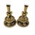 Baroque Late 19th Century Renaissance Revival Gilt and Patinated Metal Candlesticks, Pair For Sale - Image 3 of 13