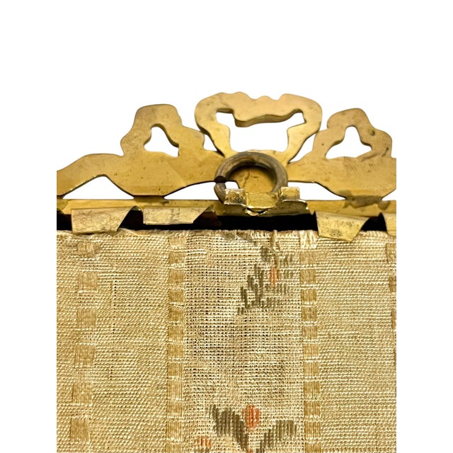 Late 19th Century Antique Louis XVI Style Gilt Bronze Ribbon Frame For Sale - Image 5 of 5