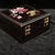 Square Hardwood Jewelry Box, Mother-of-Pearl Shell Inlay, Phoenix and Chrysanthemum, Chinoiserie Decorative Treasure Box For Sale - Image 10 of 10