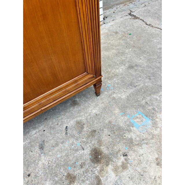 French 19th Century Louis XVI Walnut Three Door Sideboard For Sale - Image 6 of 12