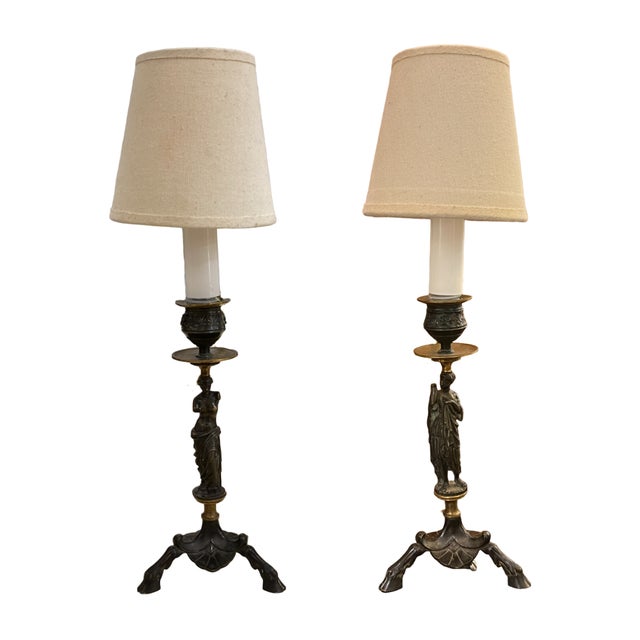 Neoclassical Table Lamps, Set of 2 For Sale - Image 3 of 3