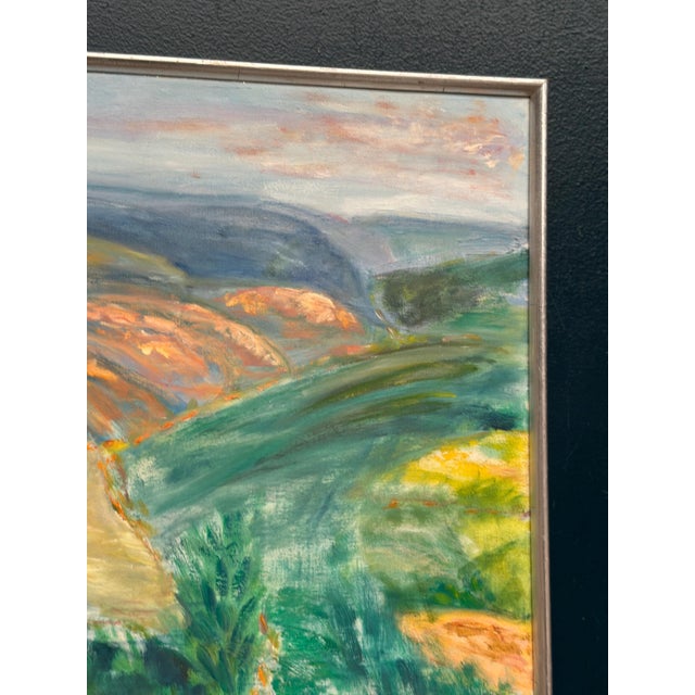 Lalla Blecher, Landscape, 1994, Oil on Canvas, Framed For Sale - Image 8 of 18