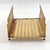 Vintage Hollywood Regency Gold Metal Basketweave Guest Towel Tray For Sale - Image 9 of 12
