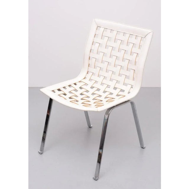 Leather Network Chair by Giancarlo from Fasem, 1980s For Sale - Image 13 of 13