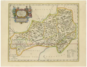 Antique Map of Guangxi Province, 1655