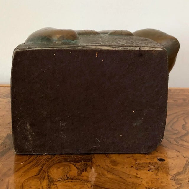 Metal Mid-Century Bronze Opossum Figure For Sale - Image 7 of 8