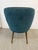 Teal West Elm Mid-Century Dining Chairs, Set of Four For Sale - Image 8 of 12