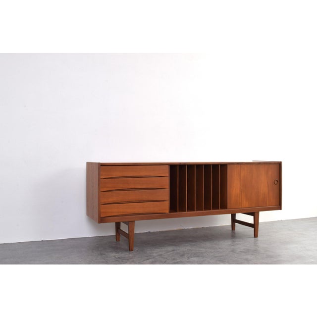 Brown Mid-Century Modern Teak Hi-Fi Sideboard by Erik Wørts for Ikea, 1960s For Sale - Image 8 of 17