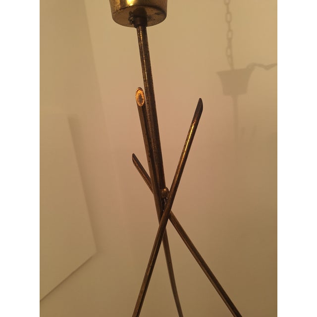 Vintage Pendant Light with Twisted Brass Structure from Fontana Arte, 1950s For Sale - Image 13 of 18