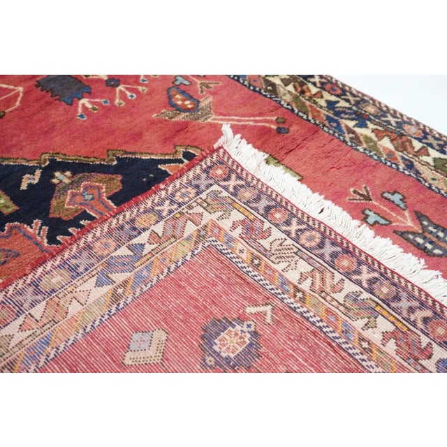Textile 1970s Vintage Qashqai Rug 4'10'' x 7'5'' For Sale - Image 7 of 11