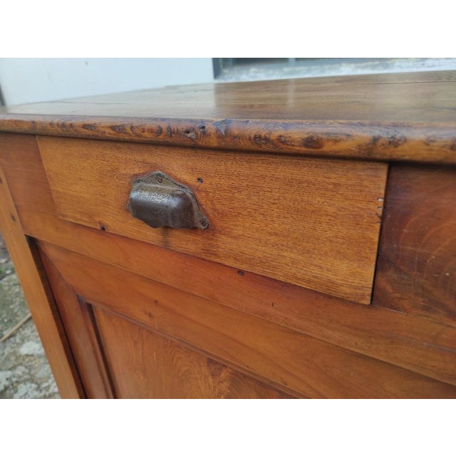 Parisian Oak Buffet with 2 Drawers For Sale - Image 12 of 15