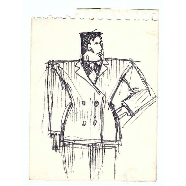 1980s Figure Drawings- Set of Eight For Sale - Image 11 of 11