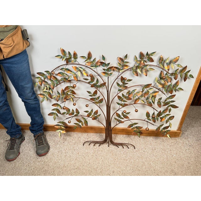 Brutalist Vintage C. Jeré 'Tree of Life' Brutalist Wall Sculpture, Signed For Sale - Image 3 of 7