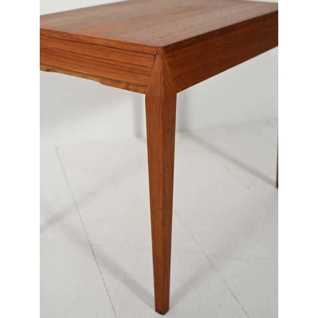 Teak Sewing Table by Severin Hansen for Haslev Mobelsnedkeri, 1960s For Sale - Image 6 of 11