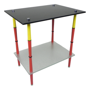 Arlecchino Table with Glass Plates in the style of Edoardo Poli, 1950s