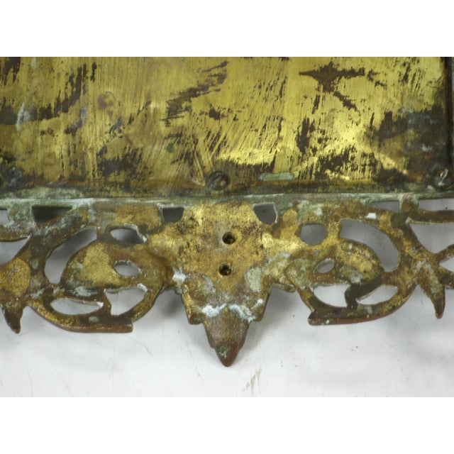 1900s Beveled Mirror Bacchus in Gilded Bronze Victorian Figural For Sale - Image 10 of 18