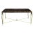 Bespoke Bronze and Iron Coffee Table Inspired by Gilbert Poillerat For Sale