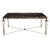 Bronze and Iron Coffee Table Inspired by Gilbert Poillerat For Sale