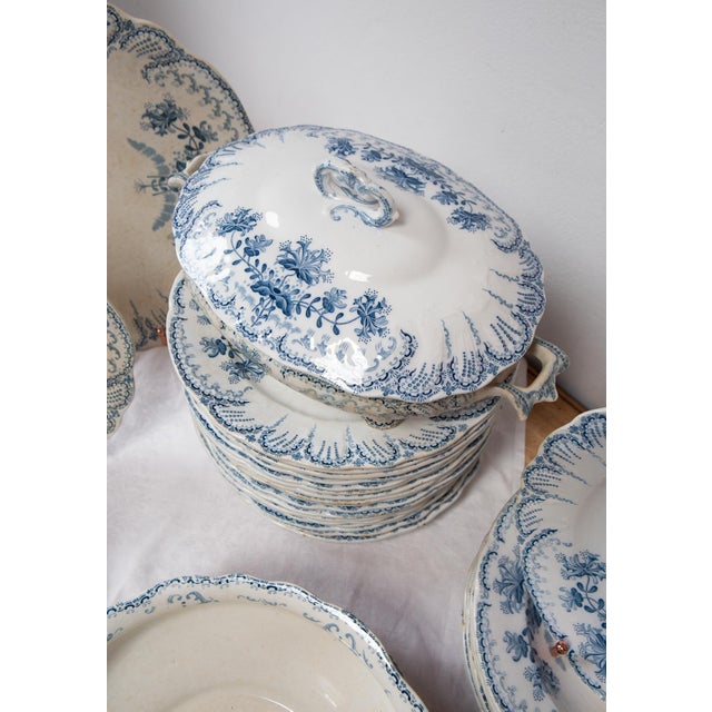 Earthenware Tableware from Saint Amand Hamage, 1890s, Set of 42 For Sale - Image 13 of 18