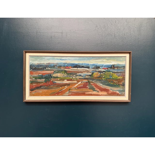 Jerzy Luczak‑Szewczyk, Landscape, 1950s, Oil on Canvas, Framed For Sale - Image 9 of 9