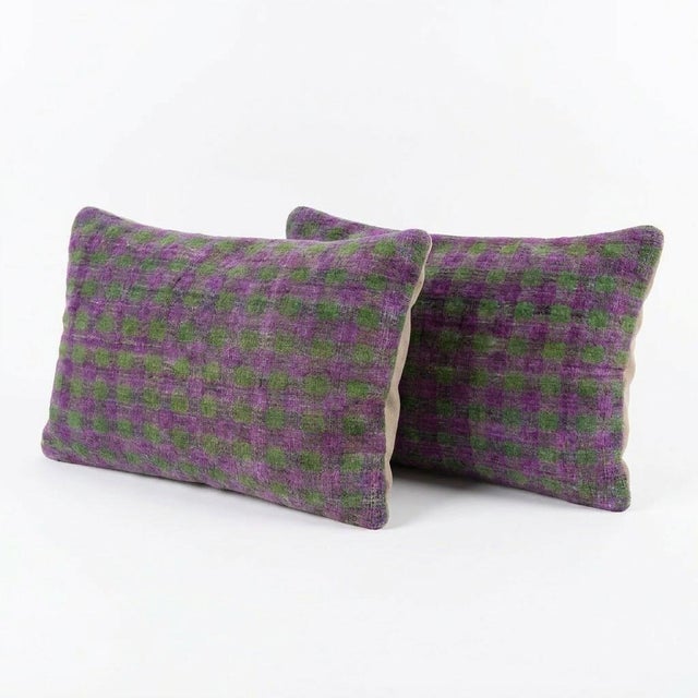 This beautiful 16'' X 24'' pillow cover set was made from authentic Turkish Kilim pieces. Bright colors of wool adorn the...