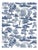 Sample - The House of Scalamandré Garden Toile Wallpaper, Lapis For Sale
