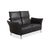 Vanda 2-Seater Sofa in Anthracite Leather from Koinor For Sale - Image 4 of 16