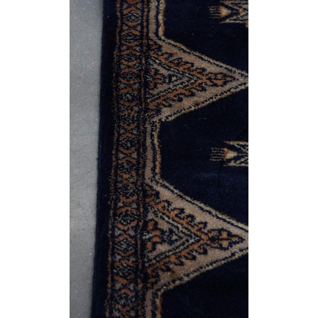 Oriental Runner Rug in Mainly Blue Tones For Sale - Image 4 of 9