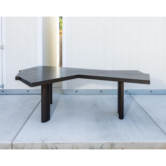 Wood Charlotte Perriand Ventaglio Table for Cassina, Black-Stained Oak, No. 171 For Sale - Image 7 of 17