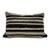 Turkish Hemp Pillow Cushion Natural Beige Black Pillow Cushion Cover 16" x 24" For Sale