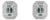1.23ct Modern Aquamarine & Diamond Double Halo Stud Earrings 14k Gold- 2 Pieces For Sale